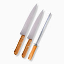 Kit de Facas com Chaira Inox Resistente