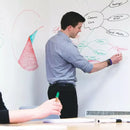 Lousa Adesiva PVC (branca) - 2,00m x 0,45m - Decorativo e Educativo