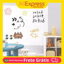 Lousa Adesiva PVC (branca) - 2,00m x 0,45m - Decorativo e Educativo